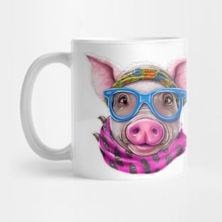 Pig with Glasses #3 Mug